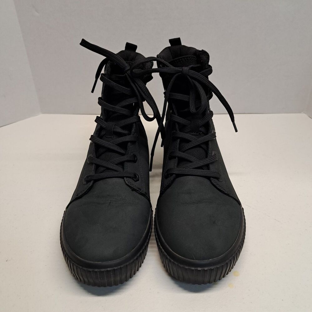 Timberland Skyla Bay 2.0 High Top Leather Sneakers Women's Black Lace Up - 8.5